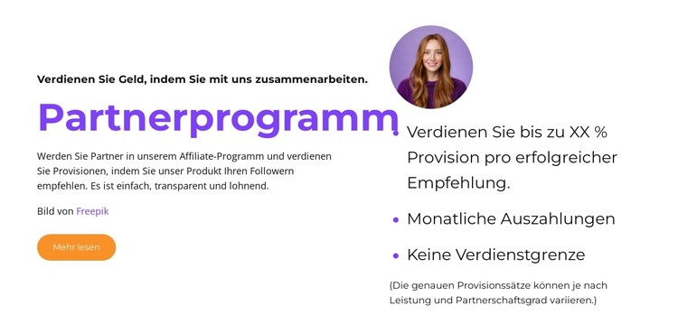 Affiliate-Tools und Ressourcen CSS-Vorlage