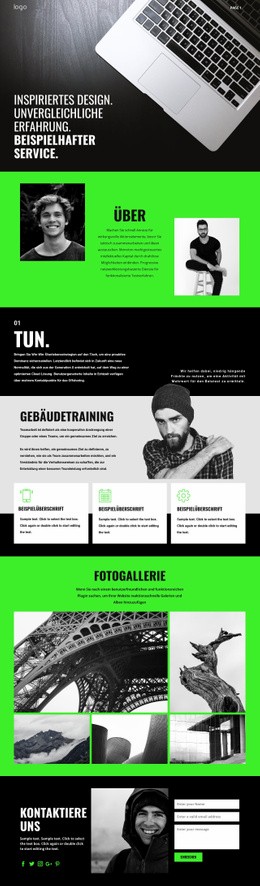 Atemberaubendes Webdesign Für Inspirierte Unternehmensdienstleistungen