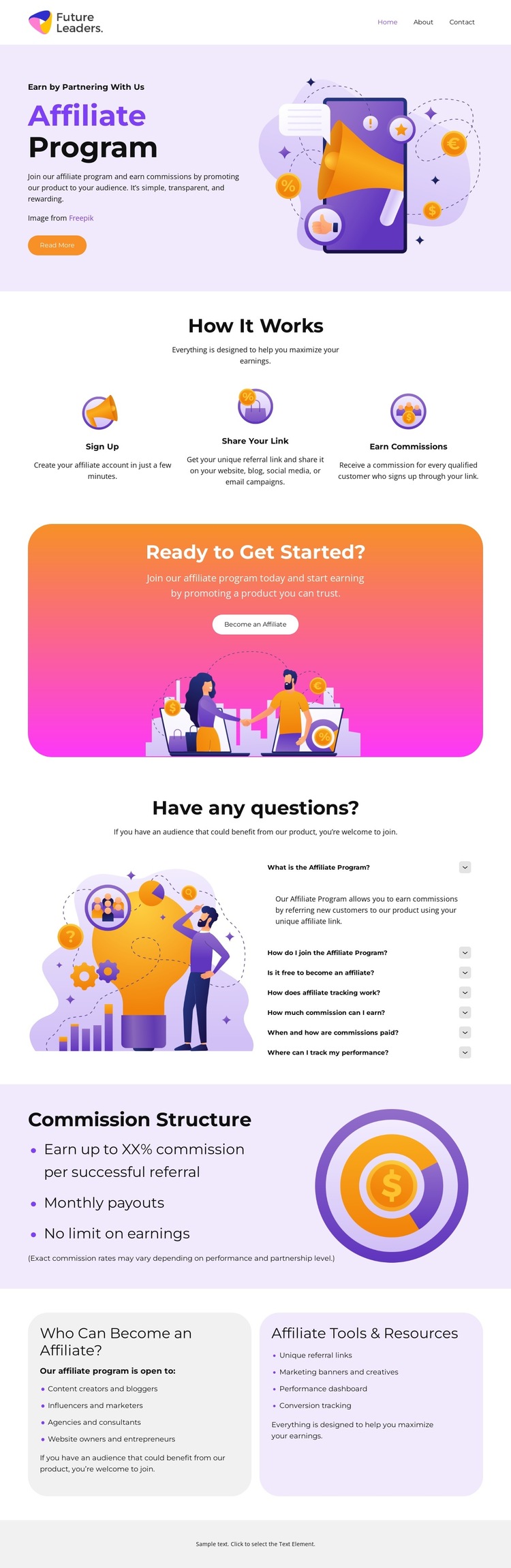 Monetize Your Audience HTML5 Template