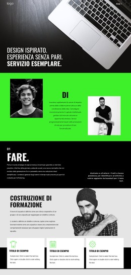 Layout CSS Gratuito Per Servizi Aziendali Ispirati