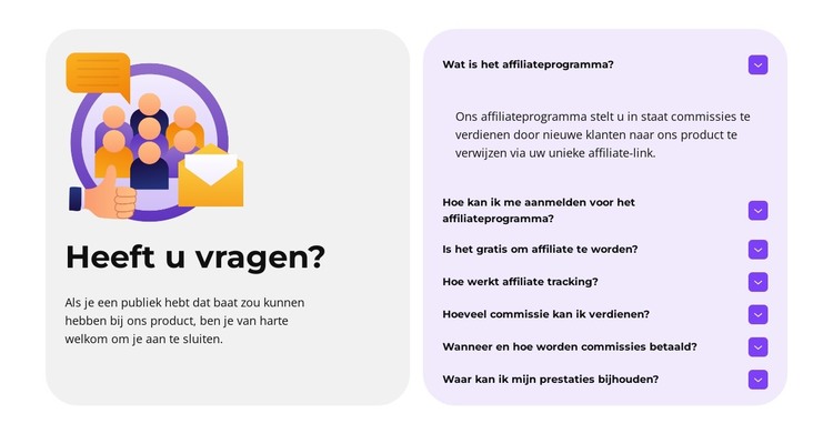 Partner worden en verdienen HTML-sjabloon