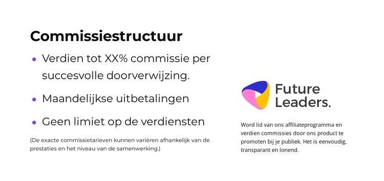 Groei met ons mee HTML-sjabloon