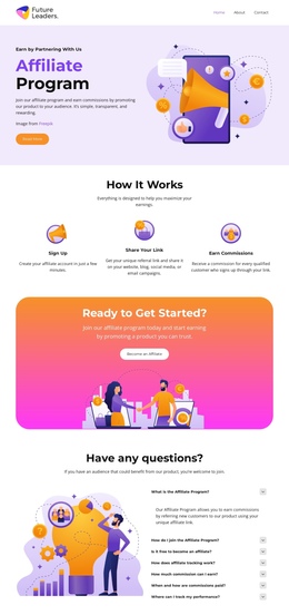 Monetize Your Audience One Page Templates