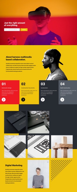 Technology One Page Templates