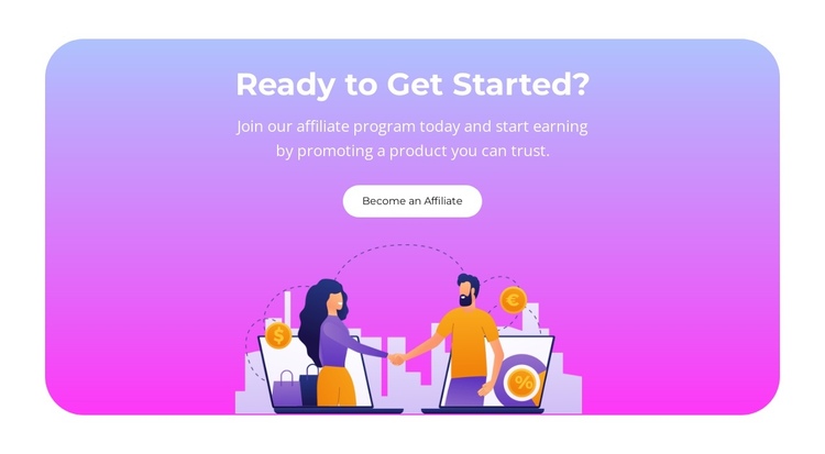 Earn With Referrals One Page Template