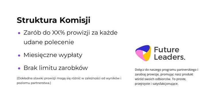Rozwijaj się z nami Szablon CSS
