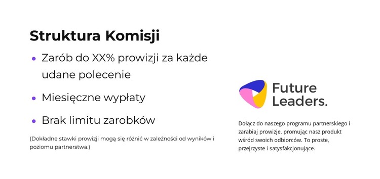 Rozwijaj się z nami Szablon HTML