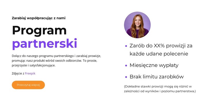 Narzędzia i zasoby dla partnerów Szablon HTML