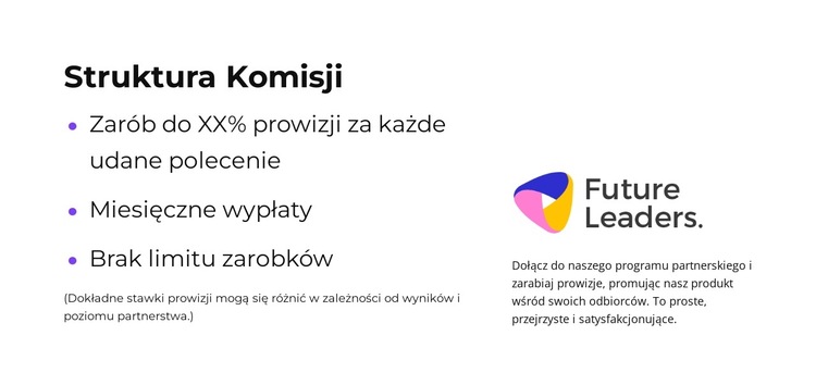 Rozwijaj się z nami Szablon witryny sieci Web