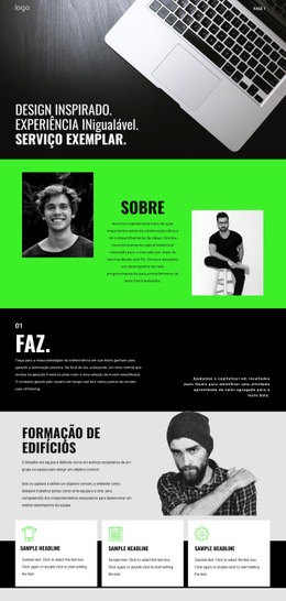 Web Design Incrível Para Serviços Empresariais Inspirados