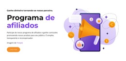 Participe Do Nosso Programa De Afiliados - Código Do Modelo HTML