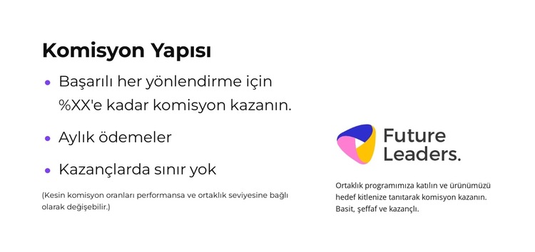 Bizimle Büyüyün Web Sitesi Şablonu