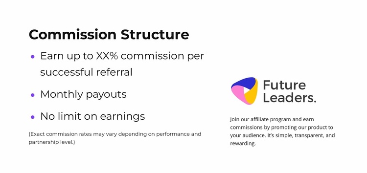 Grow With Us Landing Page