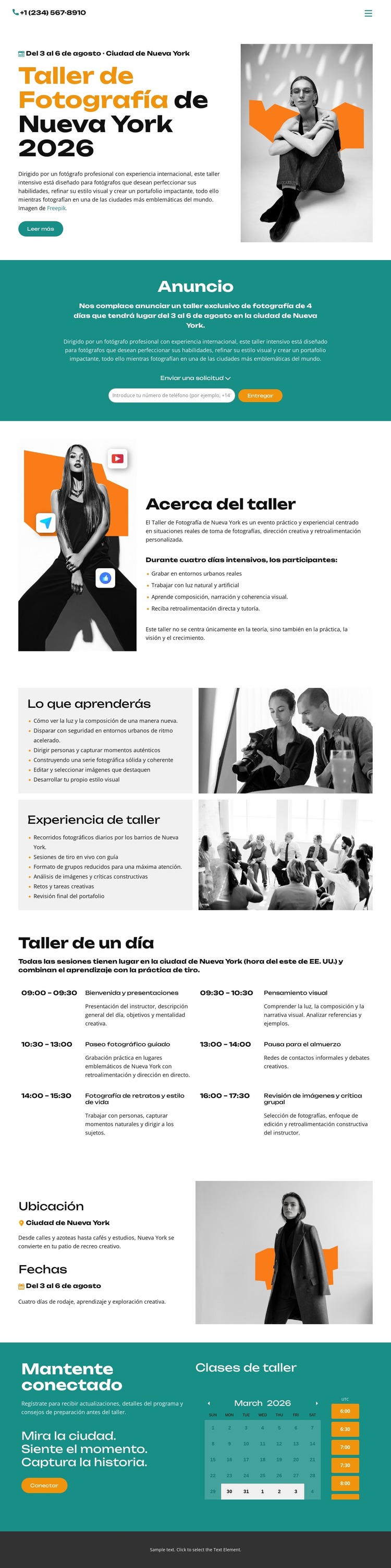 Taller de un día Plantilla Joomla