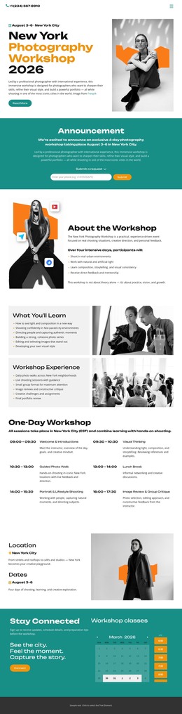 Announcement HTML Templates | Nicepage