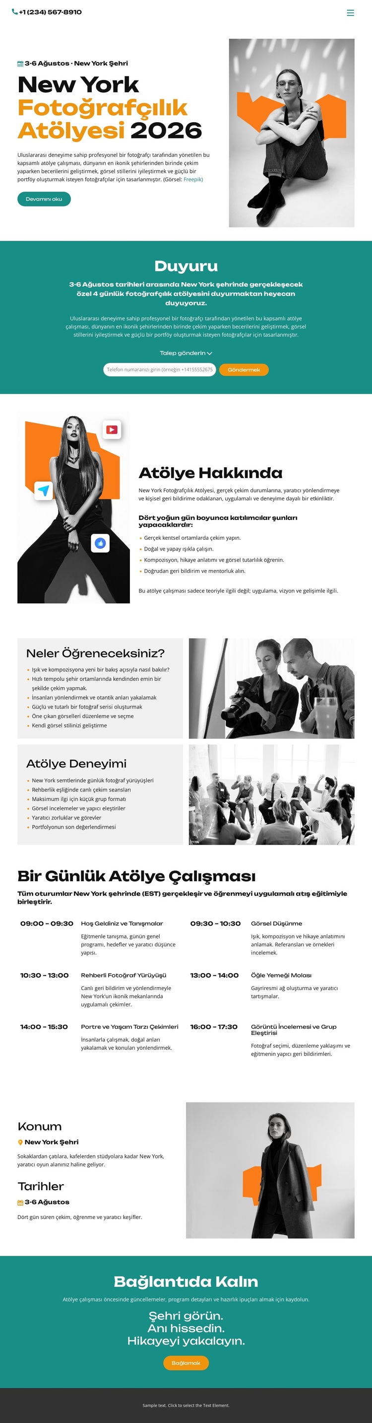 One-Day Workshop WordPress Teması