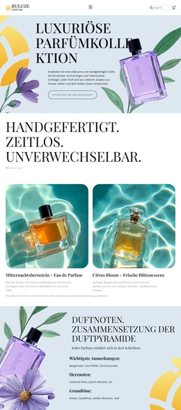 Kreativstes WordPress-Theme Für Moderne Parfümerie