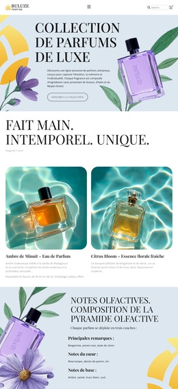 Thème WordPress Premium Pour Boutique De Parfums Modernes