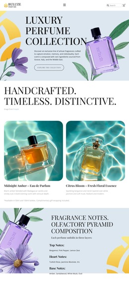 Modern Perfume Boutique HTML5 Templates