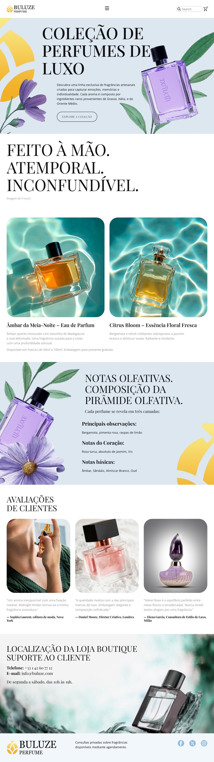 Boutique de perfumes modernos Tema WordPress
