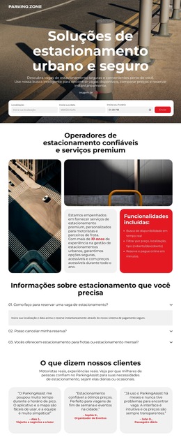 Soluções De Estacionamento Urbano - Detalhes Das Variações De Bootstrap