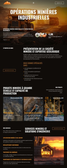 Industrie Lourde Minière - Meilleur Thème WordPress Gratuit