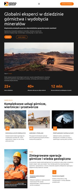 Firma Górniczo-Przemysłowa Szablon CSS Premium
