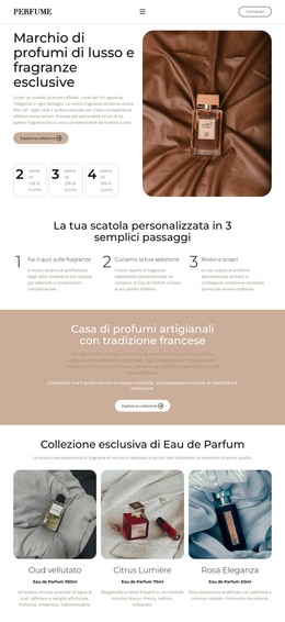 Elegante Eau de Parfum Modelli HTML