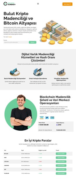 Modern Kripto Madenciliği CSS Şablonları