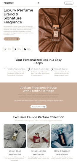 Elegant Eau de Parfum WordPress Themes