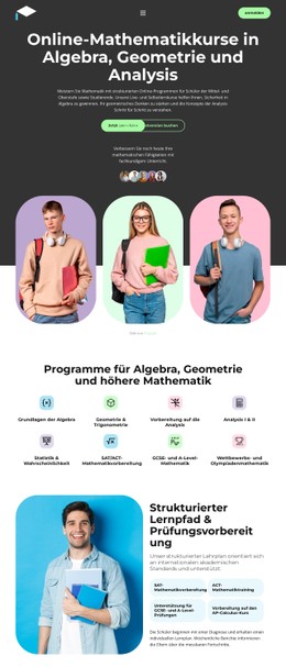 Professionelle Mathematikausbildung CSS-Vorlagen