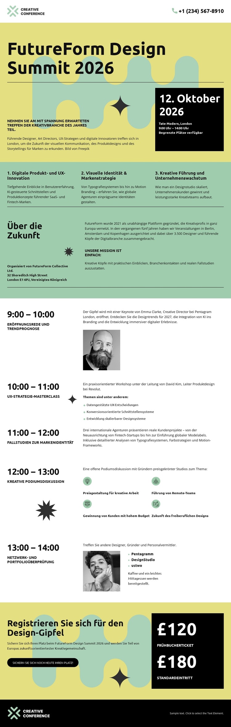 Kreativgipfel-Veranstaltung WordPress-Theme