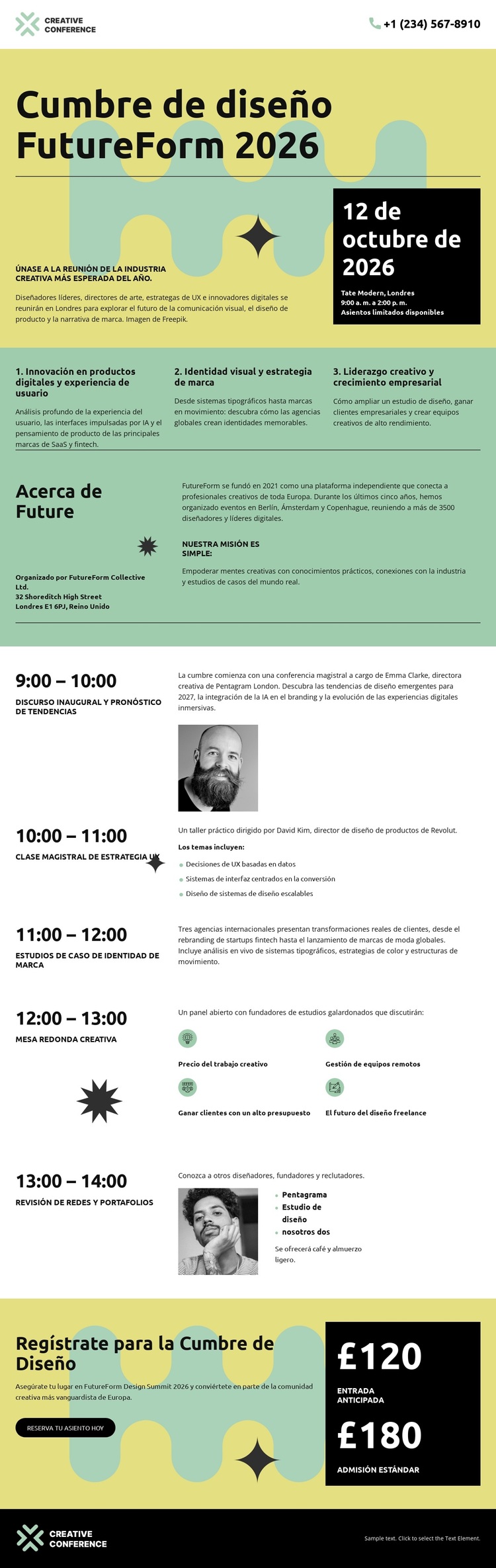 Evento Cumbre Creativa Tema de WordPress