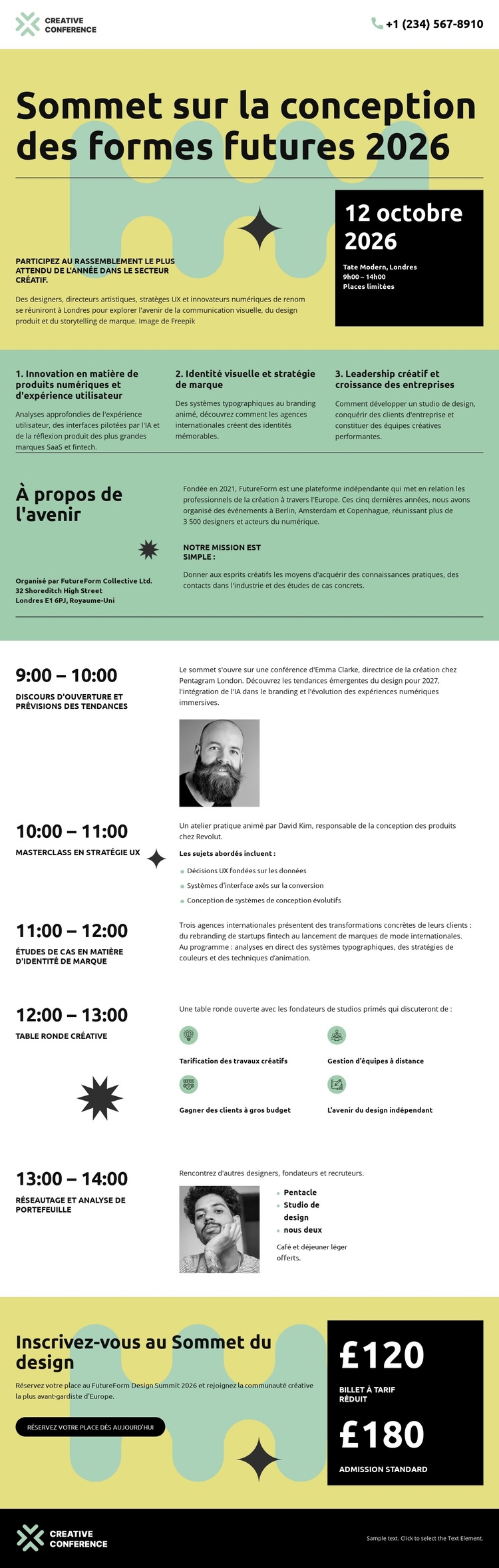 Événement du Sommet Créatif Thème WordPress