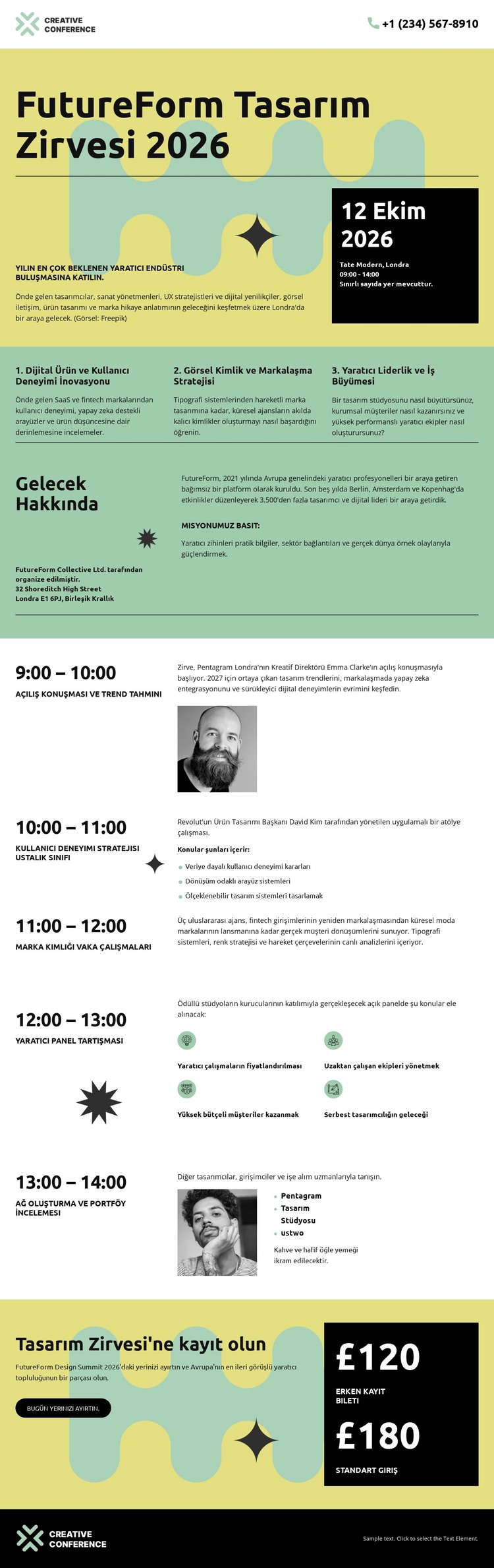 Yaratıcı Zirve Etkinliği HTML Şablonu