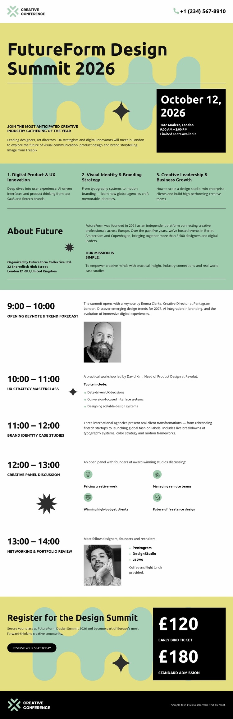 Creative Summit Event Website Design