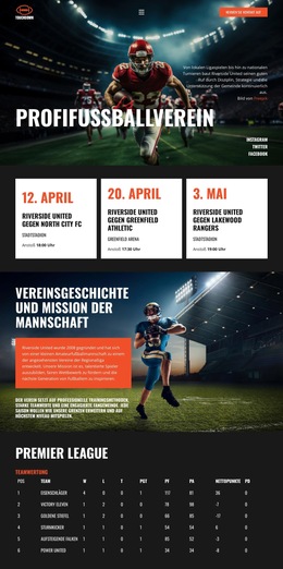 Modernes Fußballteam