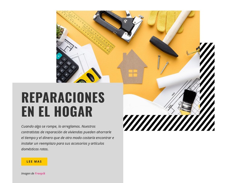 Ofrecemos reparaciones críticas Plantillas de creación de sitios web