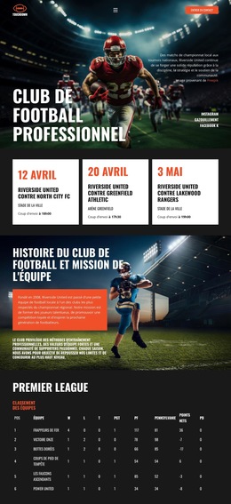 Équipe De Football Moderne