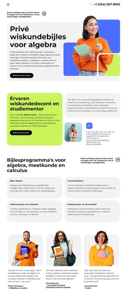 Privé Wiskundebijles CSS-Sjabloon