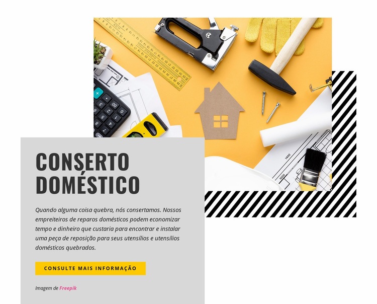 Oferecemos reparos críticos Modelo HTML5