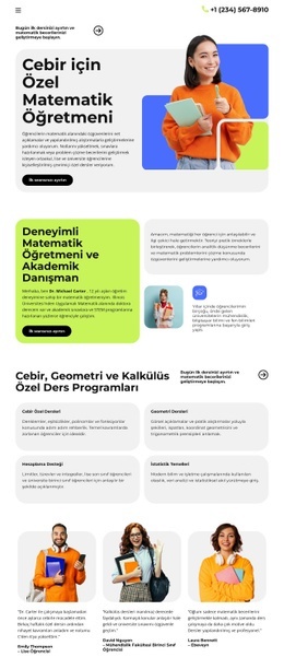 Özel Matematik Öğretmeni - Açılış Sayfası