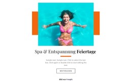 Erholungsurlaub Einfache HTML-Vorlage Mit CSS