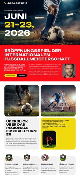 Fußballmeisterschaft WordPress-Themes