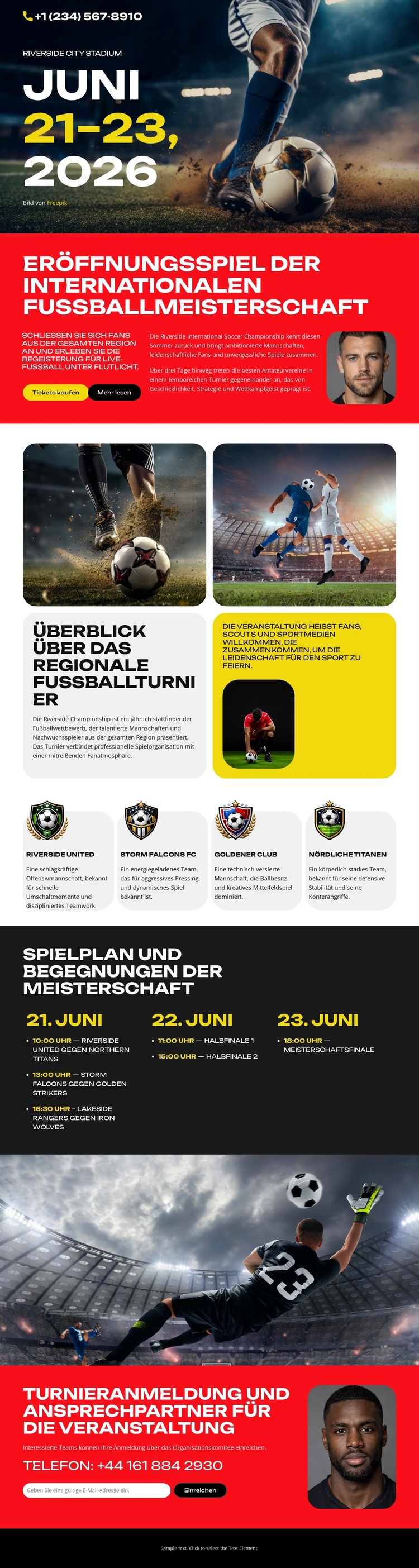 Fußballmeisterschaft WordPress-Theme