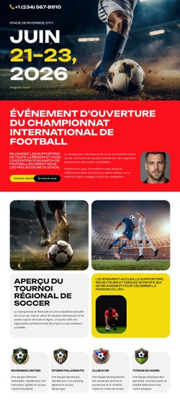 Événement Du Championnat De Football