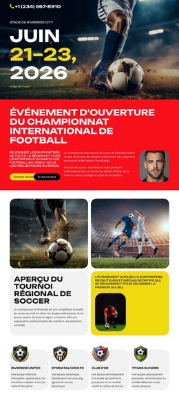 Événement Du Championnat De Football