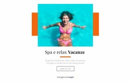 Vacanze Relax - Mockup Di Sito Web Moderno