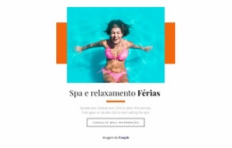 Férias Relaxantes - Maquete De Site Moderno