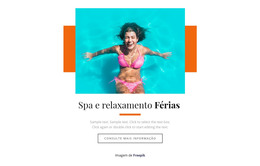 Férias Relaxantes - Modelo HTML Básico